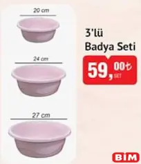 3'LÜ BADYA SETİ